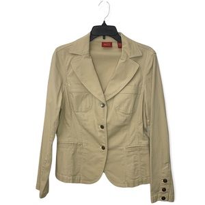 VALERIE STEVENS | Women’s Vintage Beige Buttoned-Up Jacket